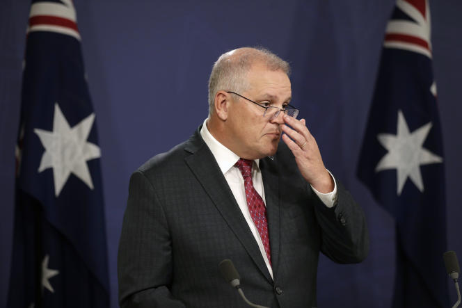 Australian Prime Minister Scott Morrison in Sydney on April 27.