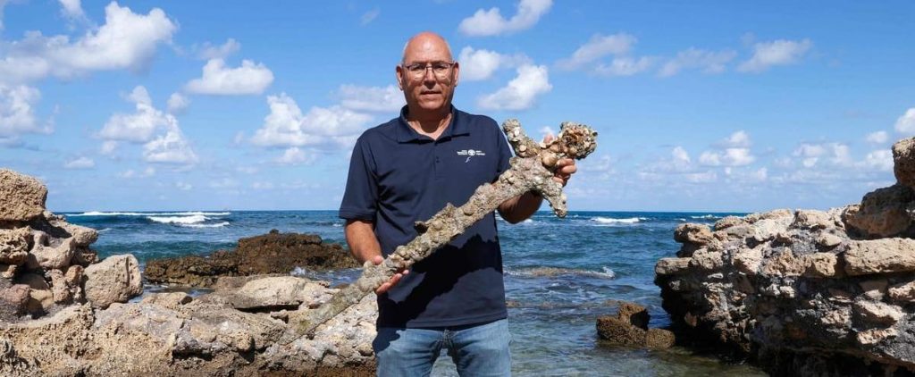 A 900-year-old crusader sword found by a diver in Israel