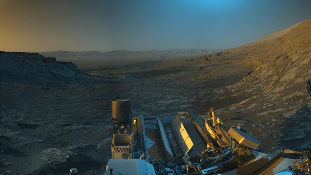The Curiosity rover captured a wonderful picture of a landscape on Mars