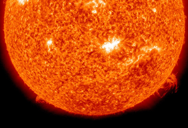 The sun is setting a solar storm that could affect the power grid and satellites