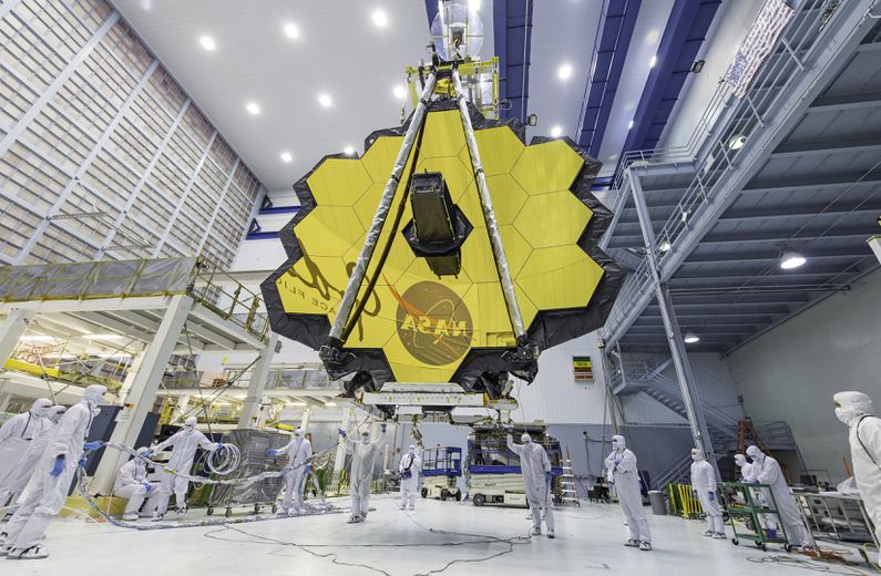 James Webb Telescope at NASA Workshops.  / NASA photo