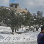 IMAGES |  Athènes recouverte de neige