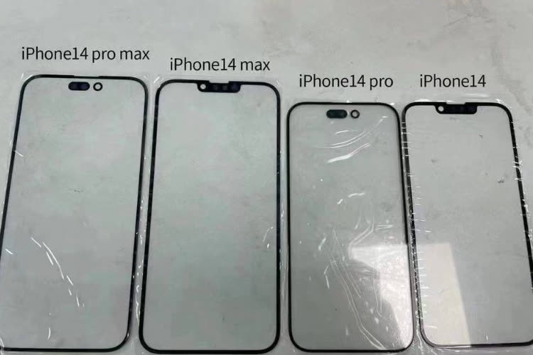 The differences between the different iPhone 14 ranges are shown on these front covers