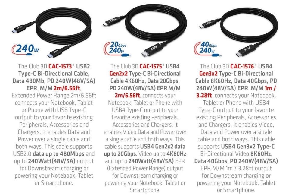 USB-C 2.1 will support 240W, which is more complicated