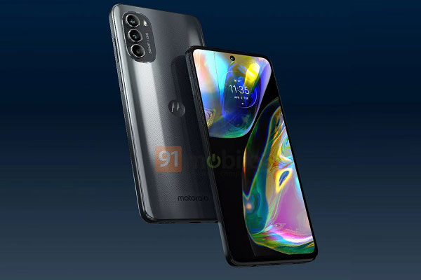 Realistic renderings and specifications of the upcoming Motorola Moto g82 phone leaked