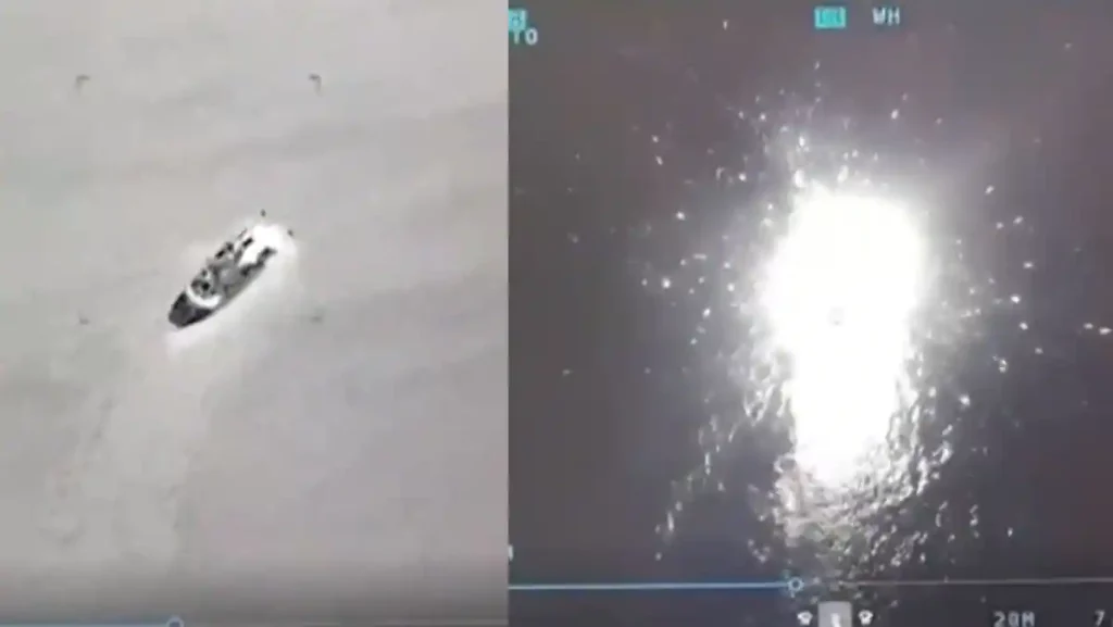 Video of the attack on Russian patrol boats published