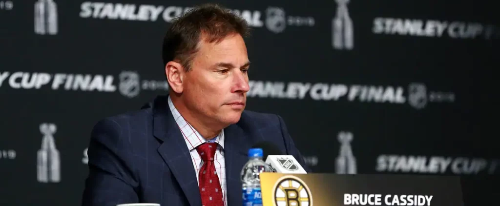 Bruce Cassidy was shot by Bruins