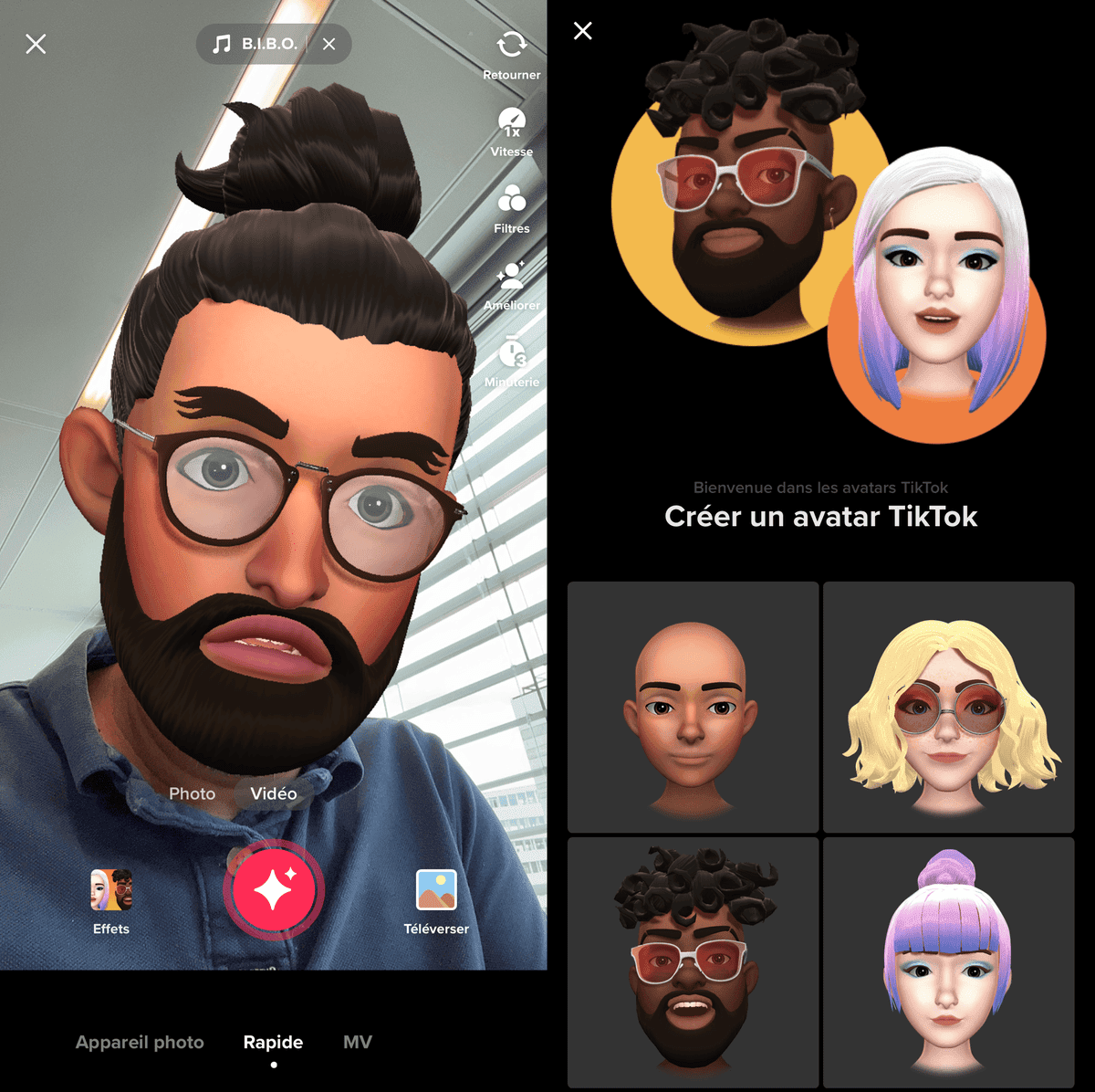 The new feature allows you to display yourself as an avatar.