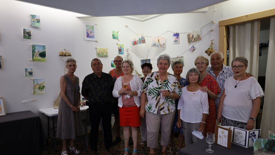 A year of workshop with Muriel Crispin, exhibited at Espace Art et Vin de La Palme