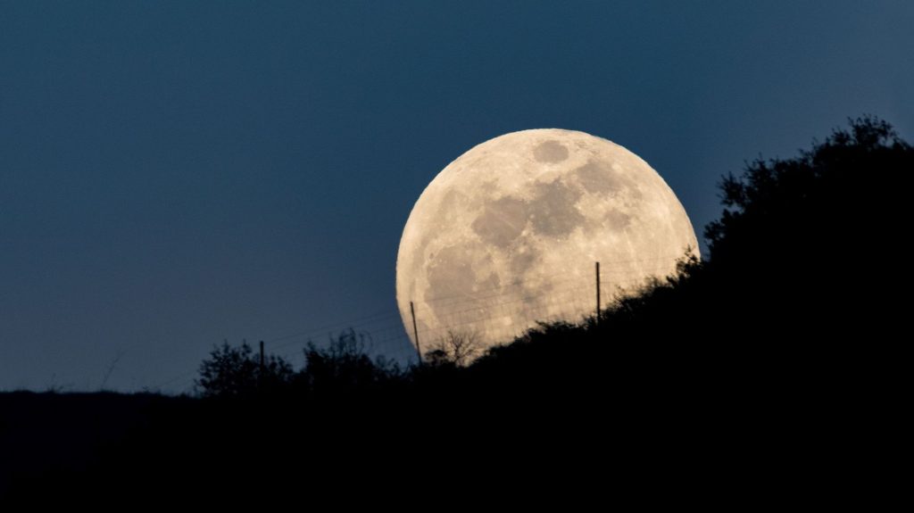 Wednesday's supermoon is likely to be visible
