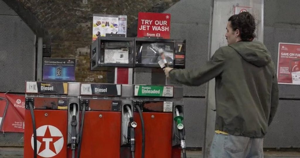 Climate activists attack gas stations