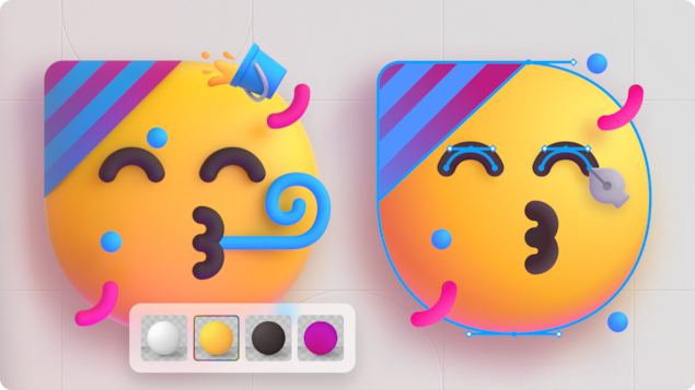 Microsoft makes their 3D emojis free to customize