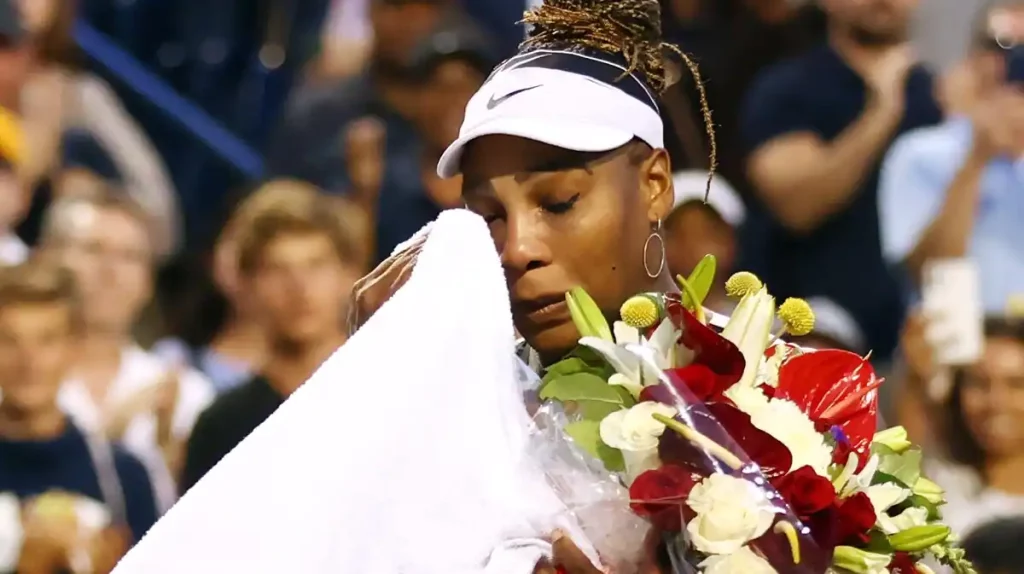 Serena Williams is emotional after her last match in Canada