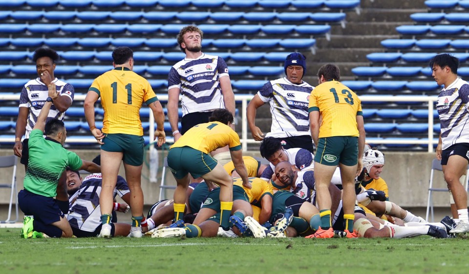Rugby: Japan slump to second straight defeat against Australia A