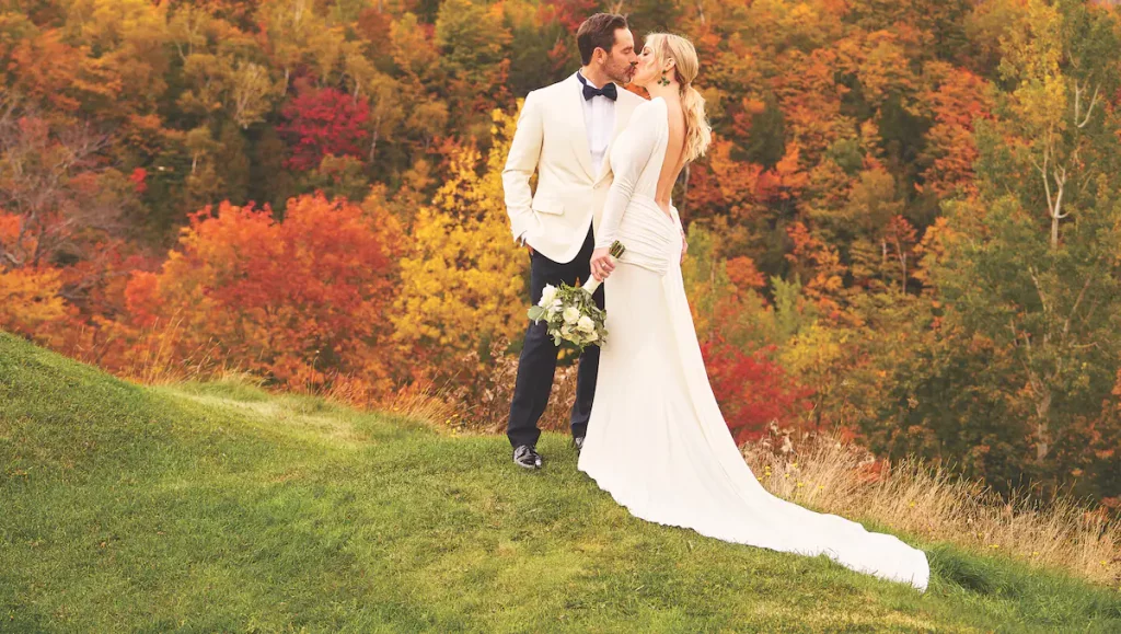 Everything you need to know about Emily Beggin's gorgeous wedding dress