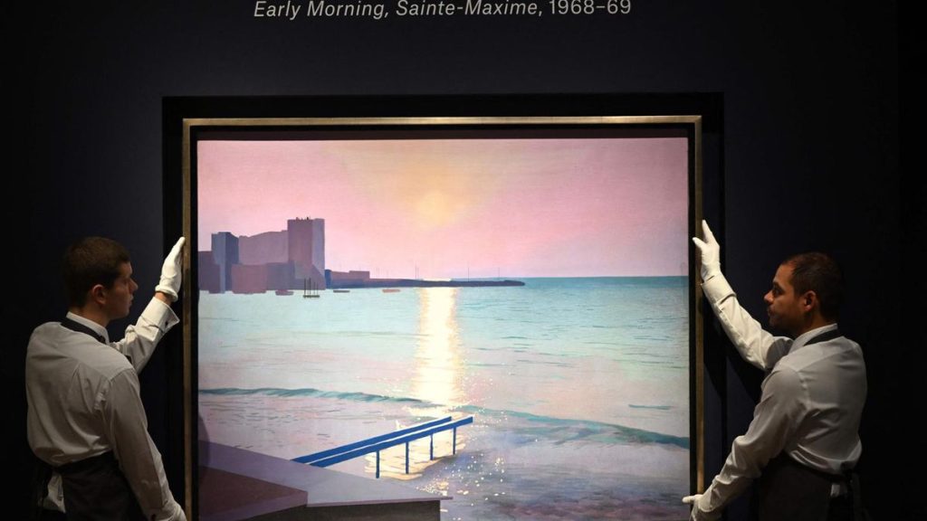 United Kingdom: A painting by David Hockney sold for 27 million francs