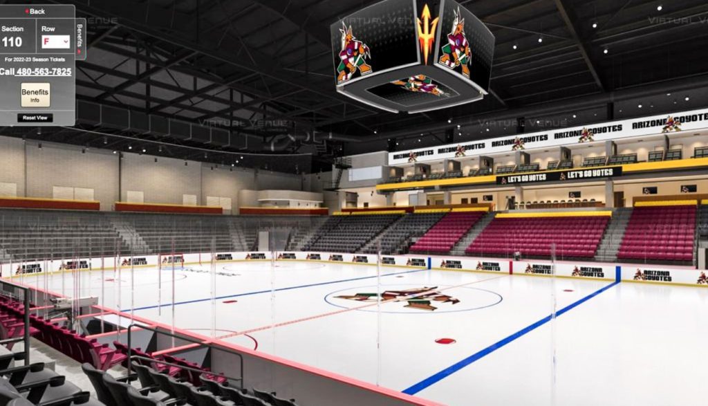 Coyotes love a new arena