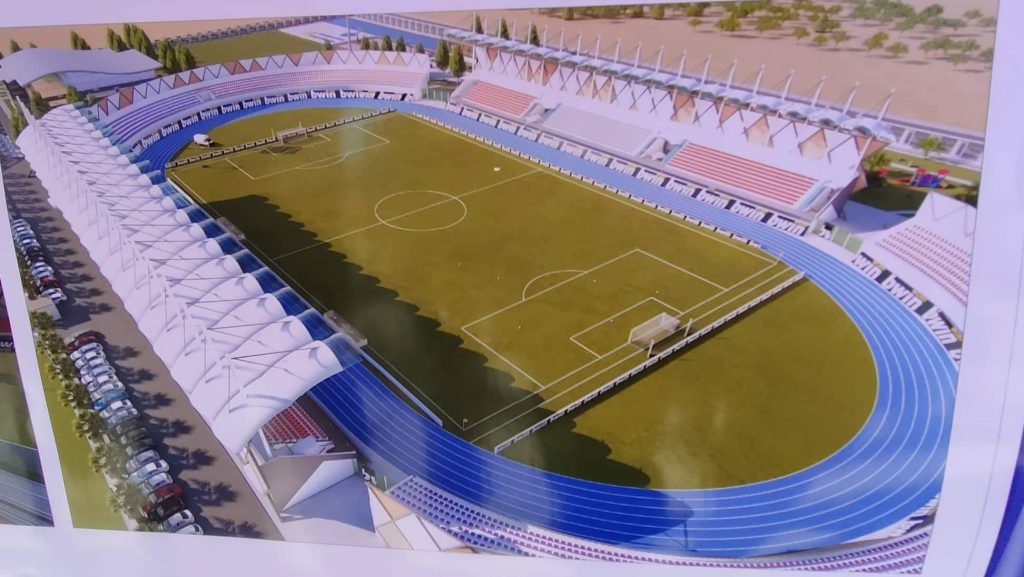 Did Qatar donate the stadium of 90,000 spectators to Algeria?