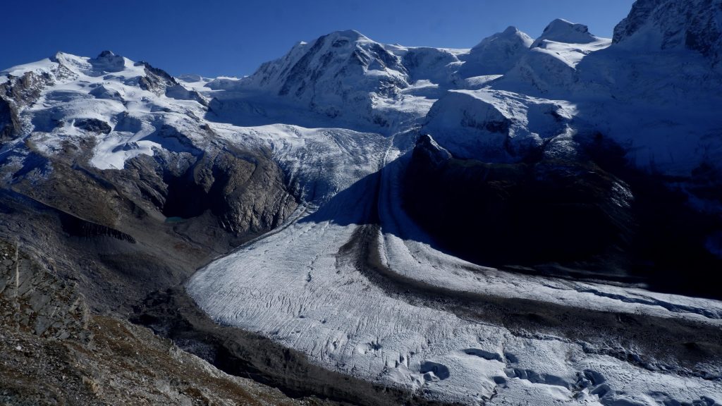 Melting glacier 'that divides the heart'