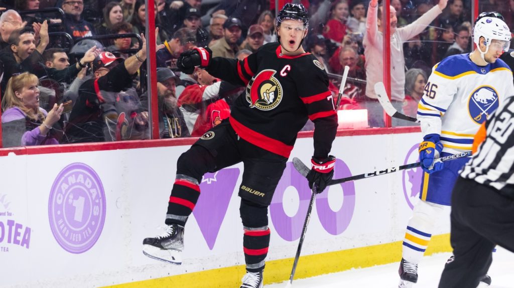 NHL: The Senators win 4-1 to inflict a seventh straight loss on the Sabers
