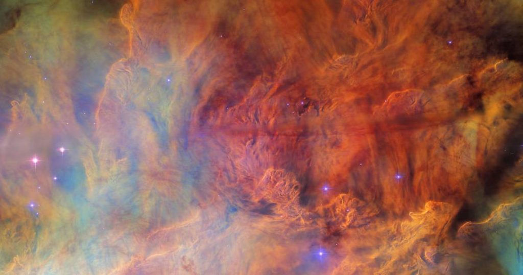 See a close-up of the stunning Lagoon Nebula in this Hubble image